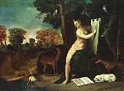 DOSSI, Dosso Circe and her Lovers in a Landscape  sdgf oil